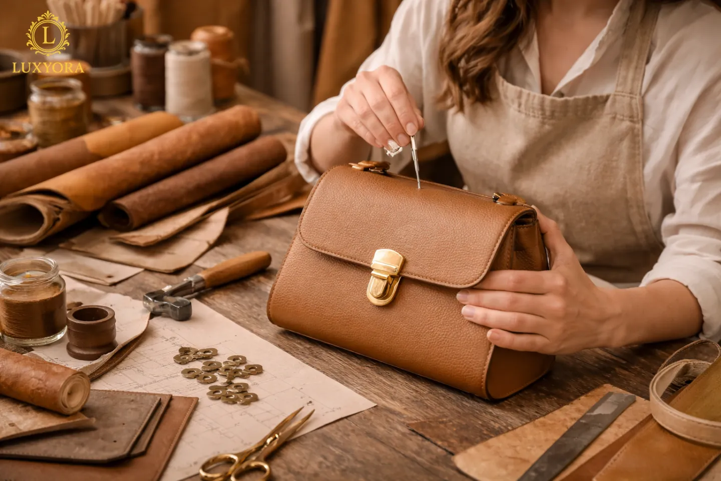 luxury bag production