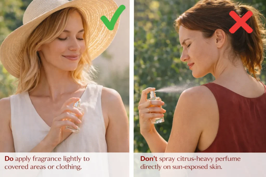 summer perfume tips
