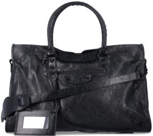 Balenciaga Leather Travel Tote Bag